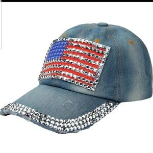 Bling American baseball cap!